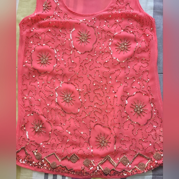 Anthropologie Moulinette Soeurs Glisten Tank, GUC, Size 6 - Picture 6 of 10